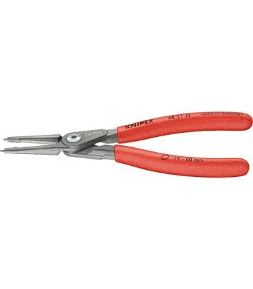 Pince pour circlips de precision gris Revetement plastique antiderapant L 180mm 19-60mm Bout droit