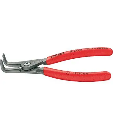 Pince pour circlips de precision (ondule) Revetement plastique antiderapant L 305mm 85-140mm Bout coude