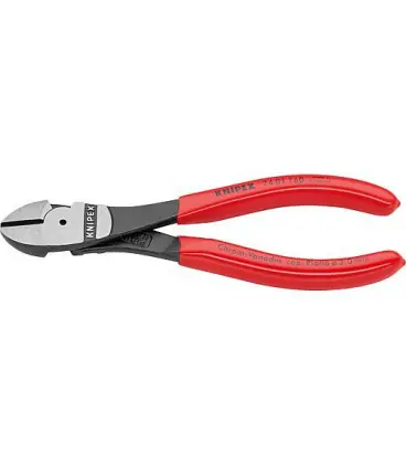 Pince coupante diagonale force polie revetement plastique longueur 140 mm