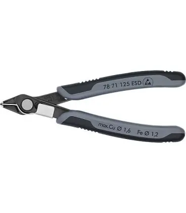 Electronic Super-Knips ESD Outil en acier special bruni 64HRC avec serre-cable Longueur 125 mm