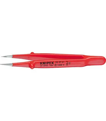 Pince de precision isolee VDE embout extra fin forme droite