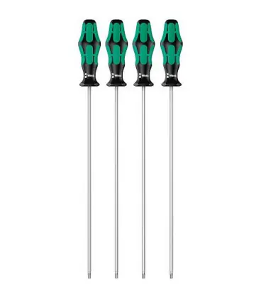 Kit tournevis WERA 4 pieces TORX avec fonction de retenu, long