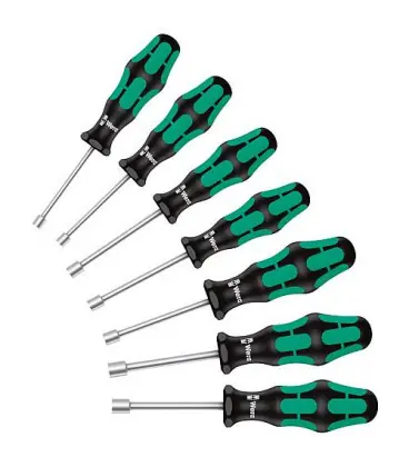 Wera‘ jeu de tournevis cle a douille avec tige en bois 7 pieces