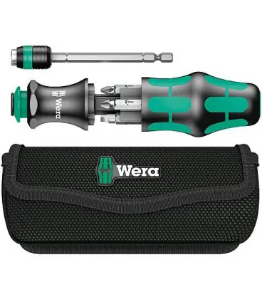 Wera‘ Tournevis d‘embout baionnette avec embout inclus et saccoche