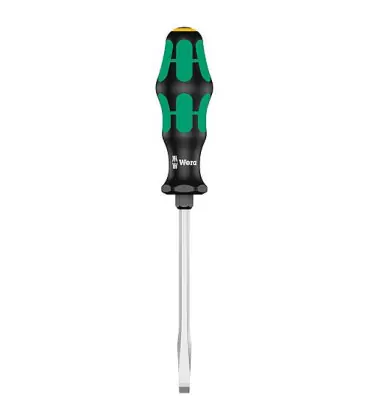 Tournevis plat WERA Kratform Plus - serie 300, six pans 1,2x7,0x125mm