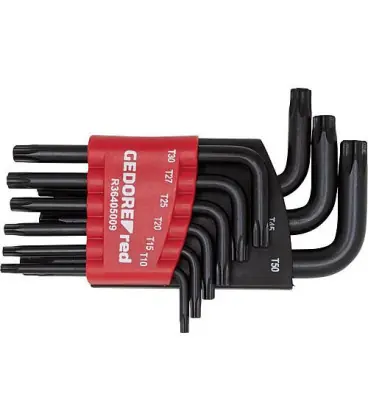 Kit Cle Allen GEDORE red 9 pieces, court, Torx