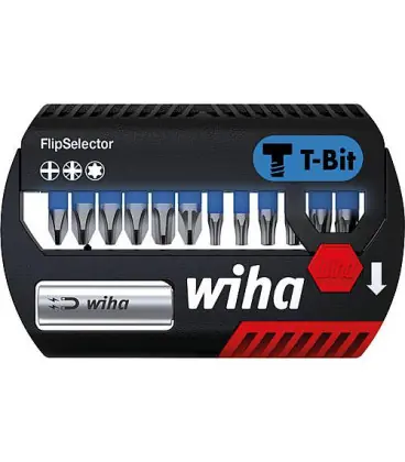 Kit embout WIHA® T - Embout, 13 pc. Philips, Pozidriv et TORX®