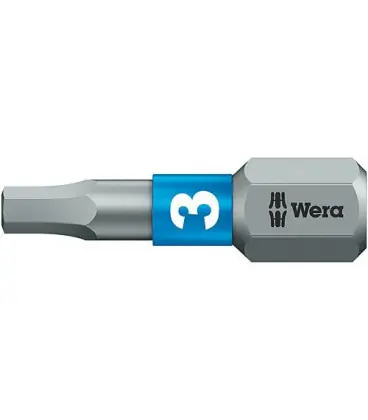 Embout WERA six pans creux Hex-Plus, BiTorsion 4,0x25mm