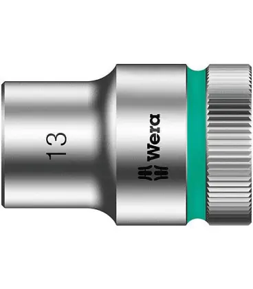 Douille WERA 1/2", 6 pans, court, SW 17 longueur 37mm