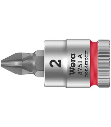 Embout de tournevis WERA 1/4" cruciforme PH2x28mm Zyklop