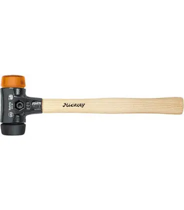 Safety massette plastique, noir/ orange transparent. Type 832-38, diam. 40 mm