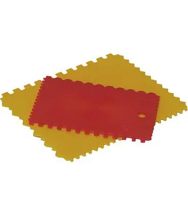 Jeu de spatule dentee en plastique, 2 pcs