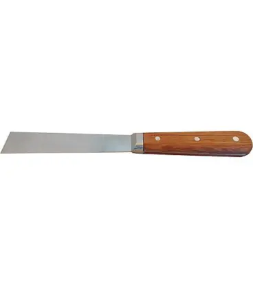 Spatule peintre 25 mm, Haromac passage, lame conique, INOX, Bois de rose