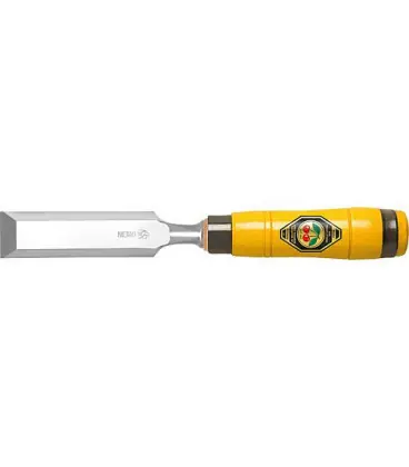 Kirschen‘ Ciseau de charpentier Largeur 28 mm avec manche rond lourd et anneau en cuir