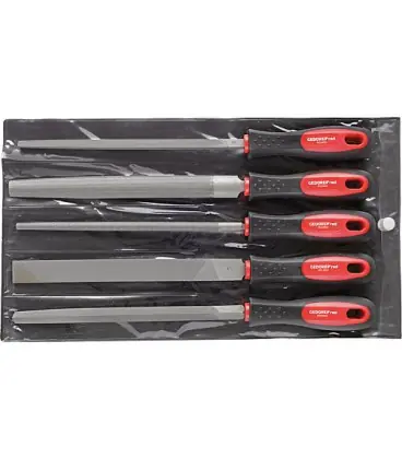 Set de limes GEDORE red 5 pieces en sac plastique