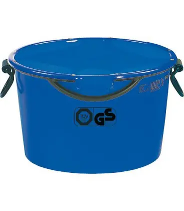 Seau à mortier 90L bleu accrochable - TüV emballage 2 pces