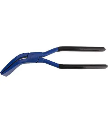 Pince a sertir, 45° coude, forgee, laquee largeur de machoire 60mm / L 280 mm