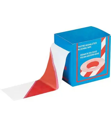 Bande en film rouge/blanc 70mm, longueur 200m