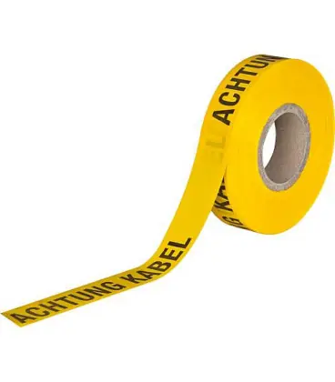 Bande de prevention "Achtung Kabel" rouge ATTENTION EN ALLEMAND