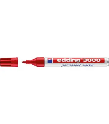 Marqueur Permanentmarker 3000 rouge largeur de trait 1,5 - 3 mm pointe ronde