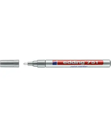 Marqueur Lackmarker 751 argent largeur de trait 1 - 2 mm pointe ronde