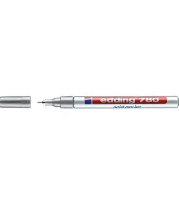 Marqueur Lackmarker 780 argent largeur de trait 0,8 mm pointe en plastique