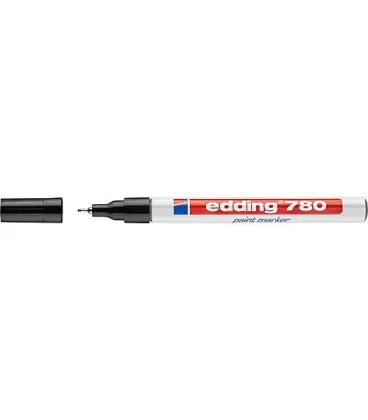 Marqueur Lackmarker 780 noir largeur de trait 0,8 mm pointe en plastique