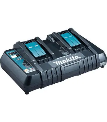 Chargeur de piles double MAKITA 14,4 - 18,0V jusqu‘a max. 5,0Ah 196933-6
