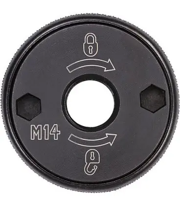 Ecrou de serrage rapide DeWALT DT3559 convient pour toutes les mouleuses d‘angle avec M14