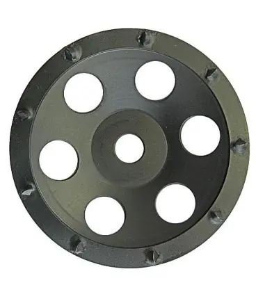 Plateau PKD d 175mm, avec segments ronds pour ponceuse béton EBS 180F