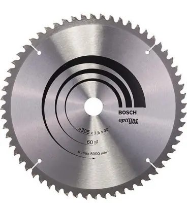 Scie circulaire BOSCH D 305x30mm 60 dents pour scier le bois