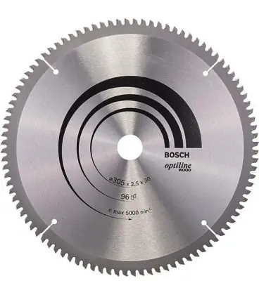 Scie circulaire BOSCH D 308x30mm 96 dents pour scier le bois