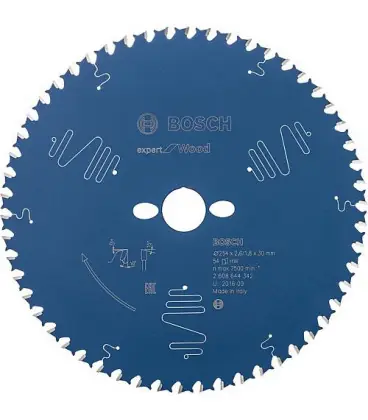 Scie circulaire BOSCH D 254x30mm 54 dents pour scier le bois