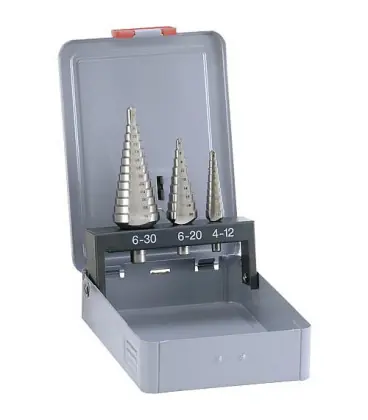 ALPEN HSS jeu de foret etage 3 pieces diam. 4-3 0mm