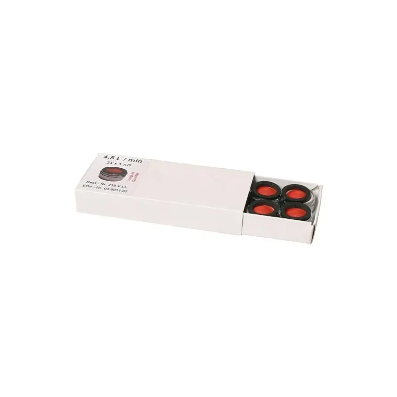 Regul. jet eco sans marque de controle mâle M24x1 avec joint caoutchouc eco 4,5 l/min emballage 10pcs ,