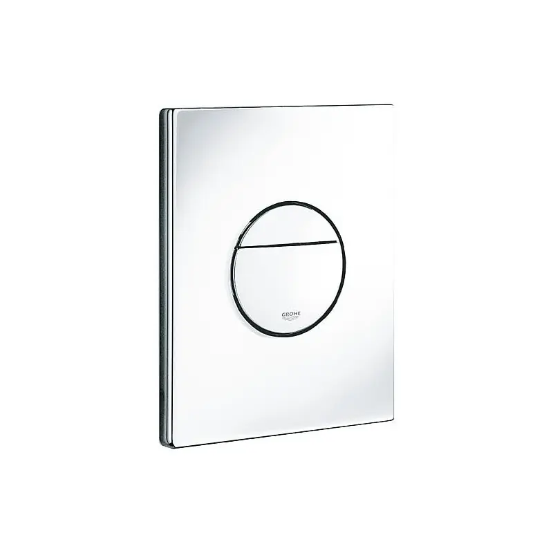 Plaque de commande WC montage vertical et horizontal blanc alpin