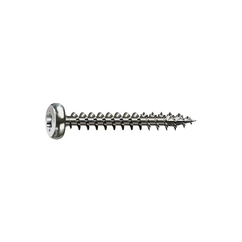 Vis tete ronde SPAX® inox A2 filetage plein T - STAR Plus Diam 4,0 x 25 mm, 200 pcs