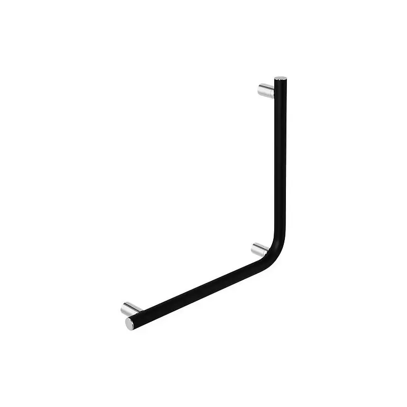 poignee d’angle Elida 90° noire mate lacque lxhxp 516x516x87mm