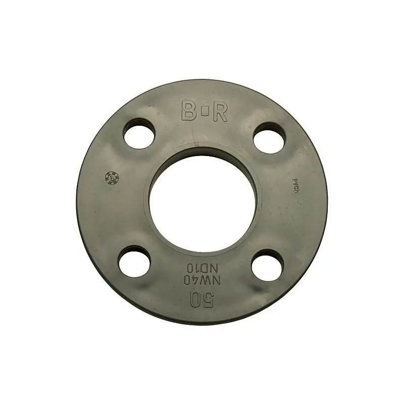PVC-U - Raccord adhesif Bride en PP, 50 mm, PN10, avec armure en acier
