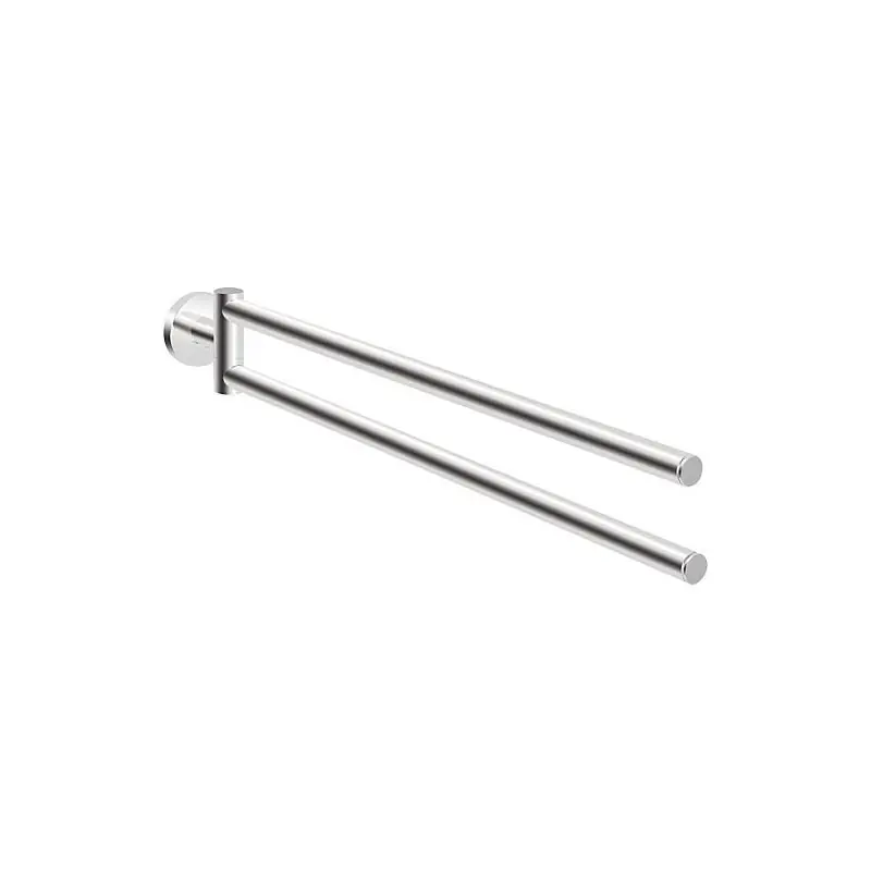 Porte-serviette Eldrid 2 bras amovible laiton chromé