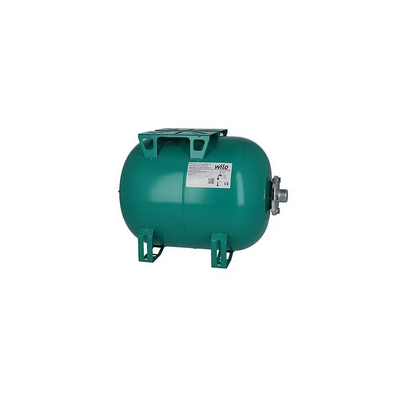 Vase d’expansion à membrane Wilo 20L, horizontal, couleur vert